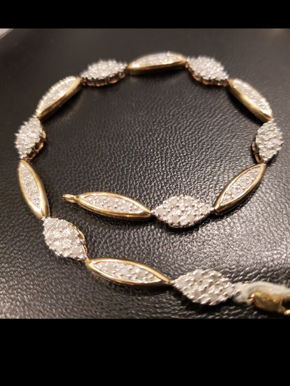 10k gold 1Ctt diamonds bracelet